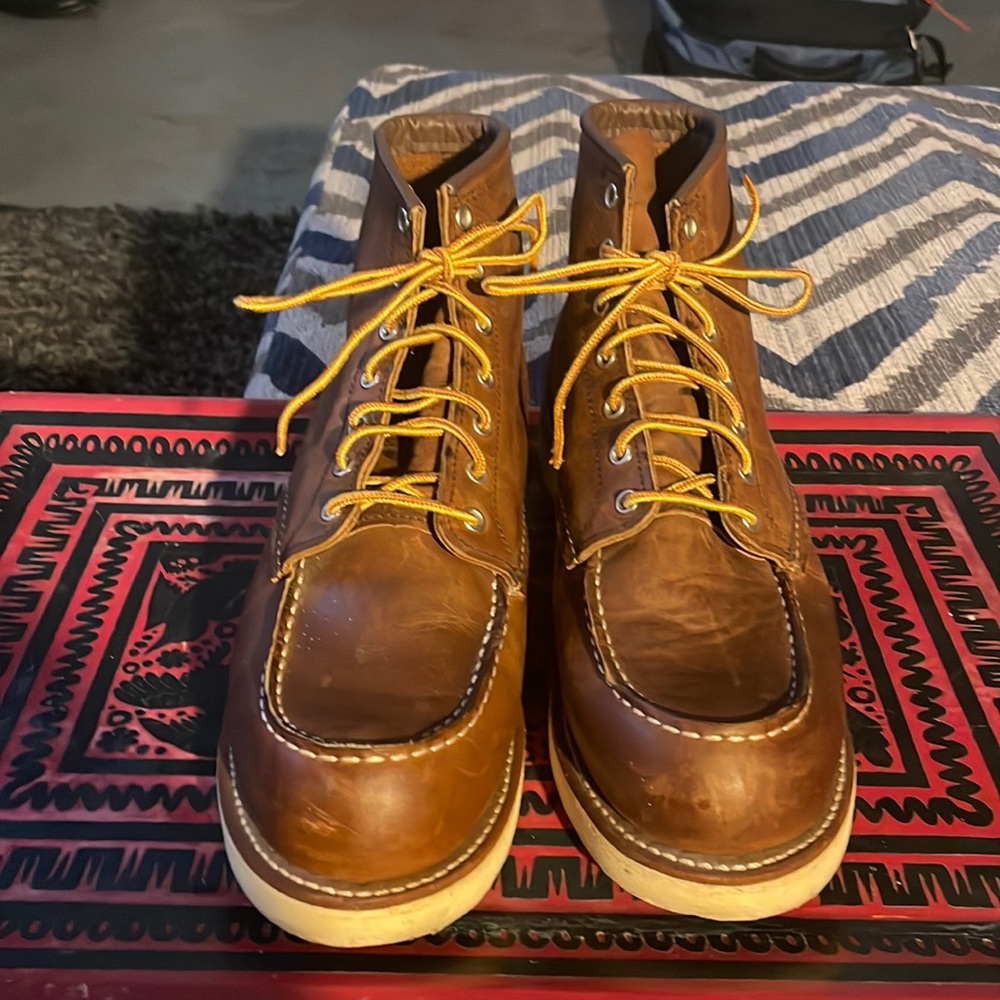 Brown leather Red Wing Irish Setter